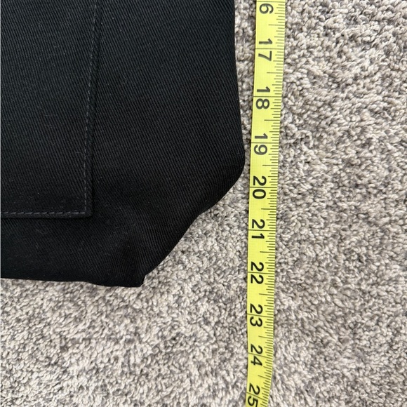 Everlane Black Canvas Tote with Pocket - Picture 3 of 5